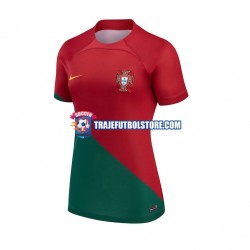 Camiseta 1ª Portugal Mujer Copa Mundial 2022 Manga Corta