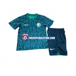 Camiseta 2ª Arabia Saudita Niño Copa Mundial 2022 Manga Corta