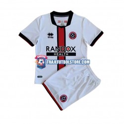 Camiseta 2ª Sheffield United Niño 2022-2023 Manga Corta