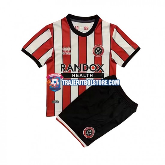 Camiseta 1ª Sheffield United Niño 2022-2023 Manga Corta