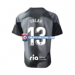 Camiseta 2ª Atlético Madrid Jan Oblak 13 Portero Hombre 2022-2023 Manga Corta