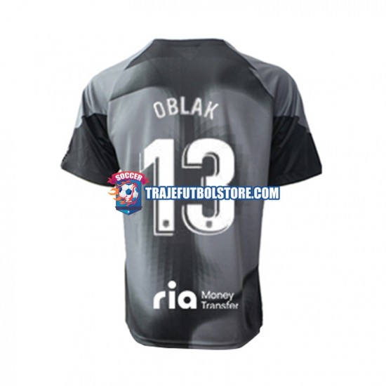 Camiseta 2ª Atlético Madrid Jan Oblak 13 Portero Hombre 2022-2023 Manga Corta