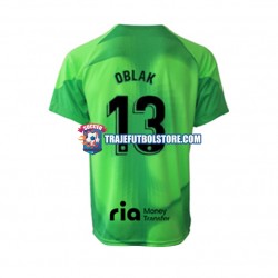 Camiseta 1ª Atlético Madrid Jan Oblak 13 Portero Hombre 2022-2023 Manga Corta