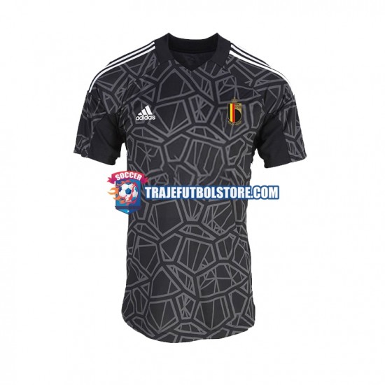 Camiseta 1ª Bélgica Portero Hombre Copa Mundial 2022 Manga Corta