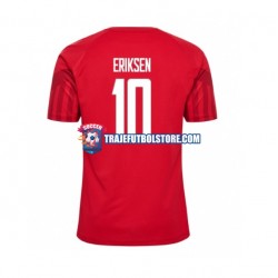 Camiseta 1ª Dinamarca Christian Eriksen 10 Hombre Copa Mundial 2022 Manga Corta