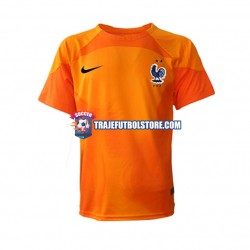 Camiseta 2ª Francia Portero Hombre Copa Mundial 2022 Manga Corta