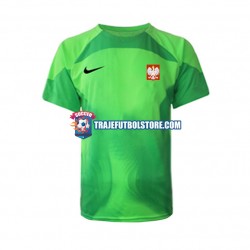 Camiseta 1ª Polonia Portero Hombre Copa Mundial 2022 Manga Corta