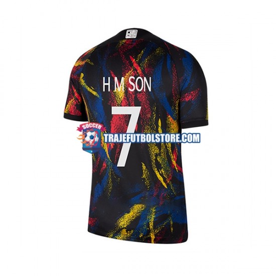Camiseta 2ª Corea Del Sur Son Heung-min 7 Hombre Copa Mundial 2022 Manga Corta