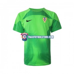 Camiseta 2ª Croacia Portero Hombre Copa Mundial 2022 Manga Corta