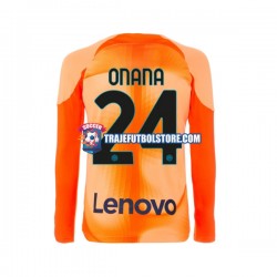 Camiseta 4ª Inter Milan Andre Onana 24 Portero Hombre 2022-2023 ML