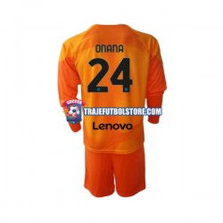 Camiseta 4ª Inter Milan Andre Onana 24 Portero Niño 2022-2023 ML