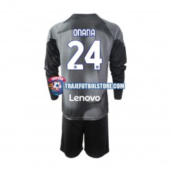 Camiseta 1ª Inter Milan Andre Onana 24 Portero Niño 2022-2023 ML