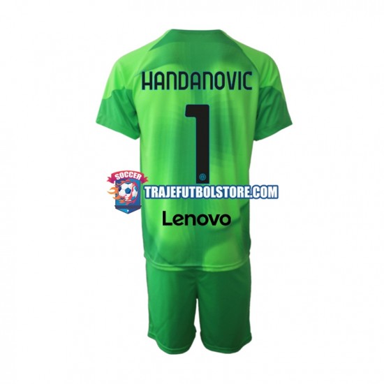 Camiseta 3ª Inter Milan Samir Handanovic 1 Portero Niño 2022-2023 Manga Corta