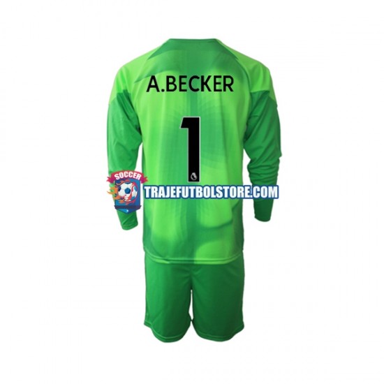 Camiseta 3ª Liverpool A.Becker 1 Portero Niño 2022-2023 ML