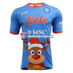Camiseta 1ª Napoli Xmas Hombre 2022-2023 Manga Corta