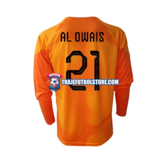 Camiseta 2ª Arabia Saudita Mohammed Al-Owais 21 Portero Hombre Copa Mundial 2022 ML