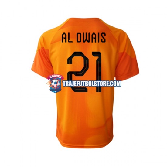 Camiseta 2ª Arabia Saudita Mohammed Al-Owais 21 Portero Hombre Copa Mundial 2022 Manga Corta