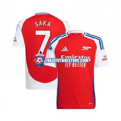 Camiseta 1ª Arsenal Bukayo Saka 7 Hombre 2024-2025 Manga Corta