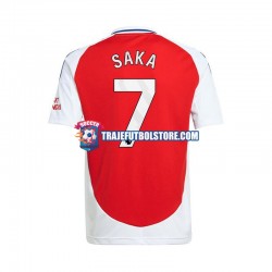 Camiseta 1ª Arsenal Bukayo Saka 7 Hombre 2024-2025 Manga Corta