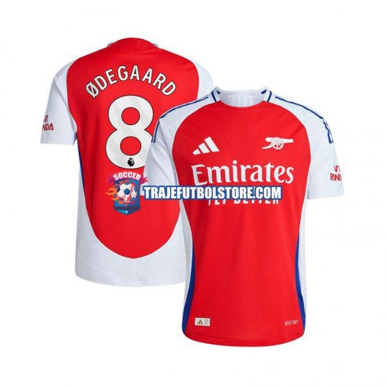 Camiseta 1ª Arsenal Martin Odegaard 8 Hombre 2024-2025 Manga Corta