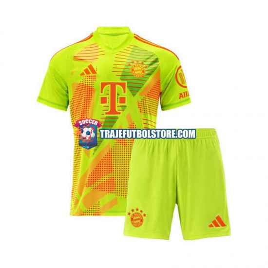 Camiseta 1ª Bayern de Múnich Portero Niño 2024-2025 Manga Corta
