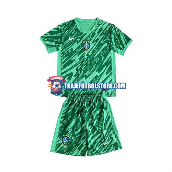 Camiseta 3ª Brasil Portero Niño 2024 Manga Corta
