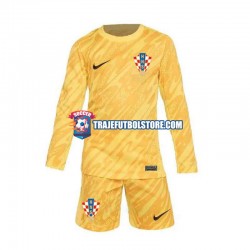 Camiseta 1ª Croacia Portero Niño Euro 2024 ML