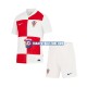 Camiseta 1ª Croacia Niño Euro 2024 Manga Corta