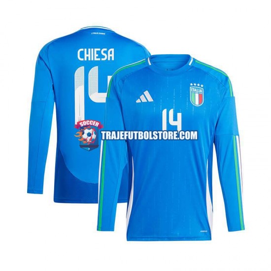 Camiseta 1ª Italia Chiesa 14 Hombre Euro 2024 ML