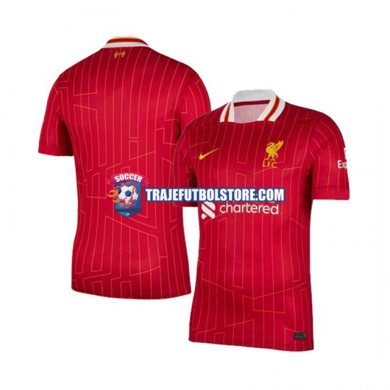 Camiseta 1ª Liverpool Hombre 2024-2025 Manga Corta