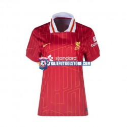 Camiseta 1ª Liverpool Mujer 2024-2025 Manga Corta