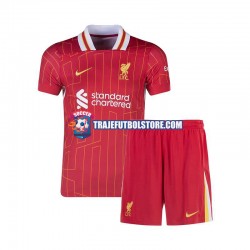 Camiseta 1ª Liverpool Niño 2024-2025 Manga Corta