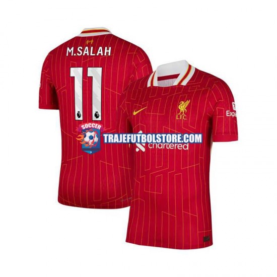 Camiseta 1ª Liverpool Mohamed Salah 11 Hombre 2024-2025 Manga Corta
