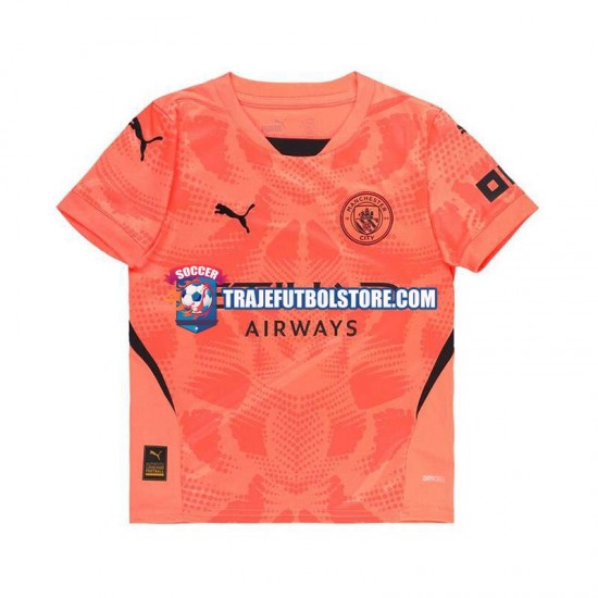 Camiseta 2ª Manchester City Portero Hombre 2024-2025 Manga Corta