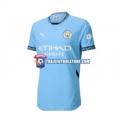 Camiseta 1ª Manchester City Hombre 2024-2025 Manga Corta