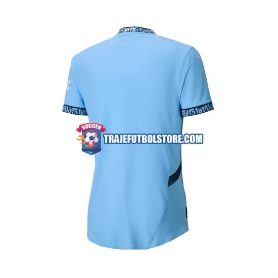 Camiseta 1ª Manchester City Hombre 2024-2025 Manga Corta