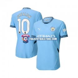Camiseta 1ª Manchester City Jack Grealish 10 Hombre 2024-2025 Manga Corta