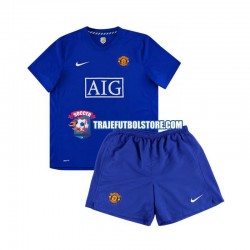 Camiseta 2ª Manchester United Retro Niño 2008 Manga Corta
