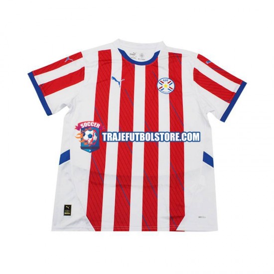 Camiseta 1ª Paraguay Hombre 2024 Manga Corta