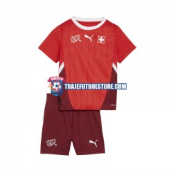Camiseta 1ª Suiza Niño Euro 2024 Manga Corta