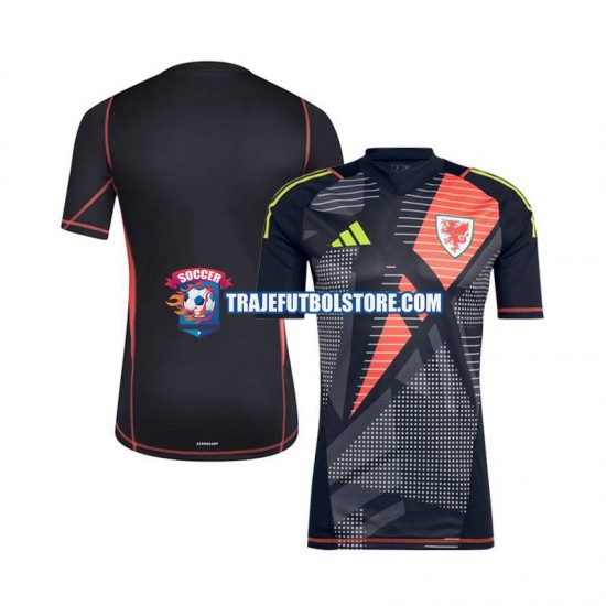 Camiseta 1ª Gales Portero Hombre 2024 Manga Corta